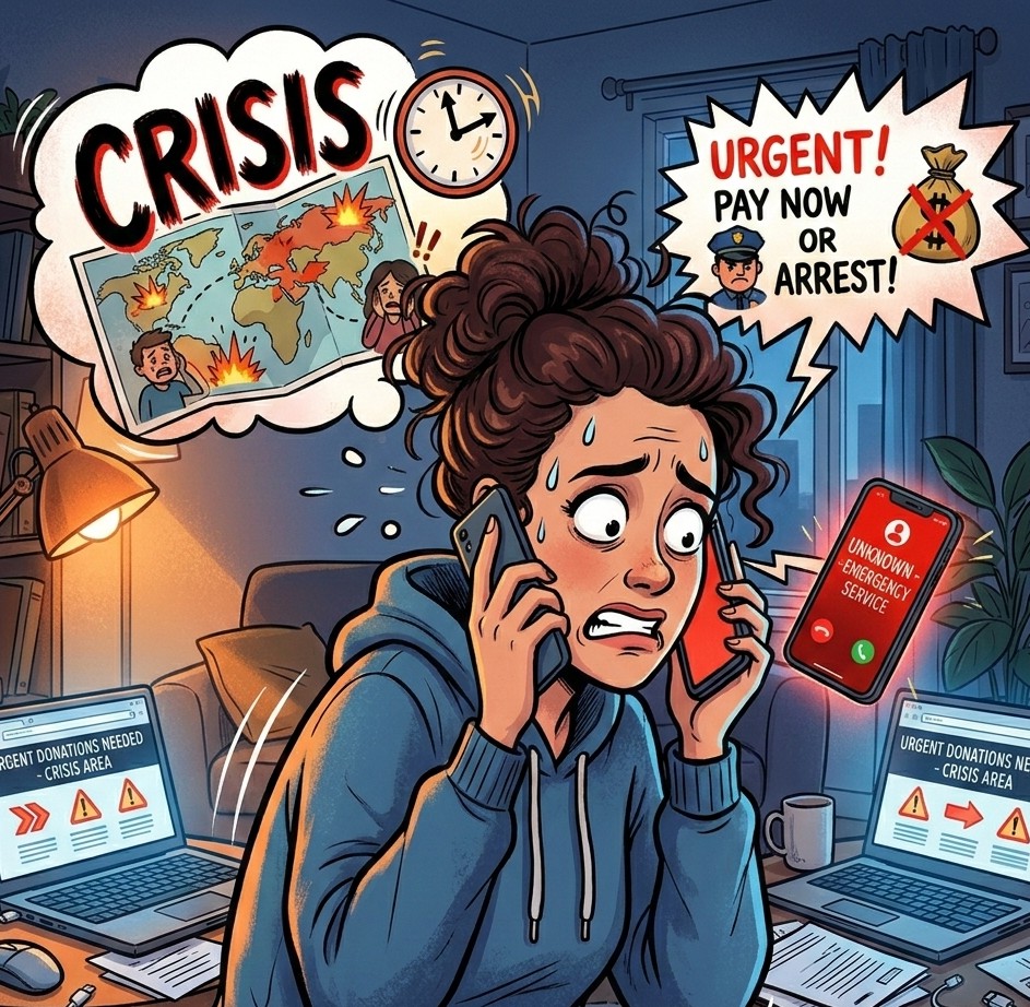 Crisis scams