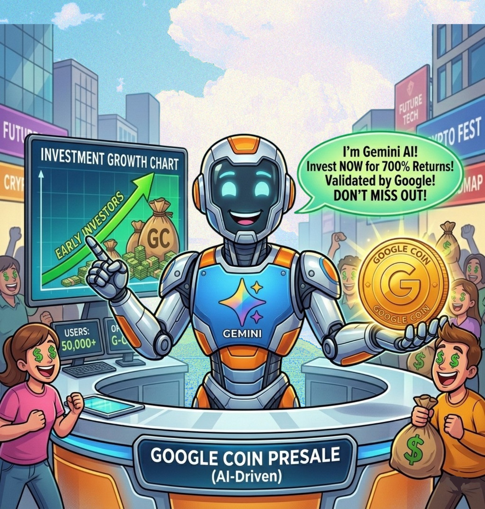 Google coin presame scam