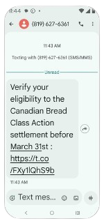 Text scam